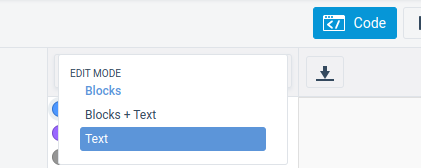 Code en texte