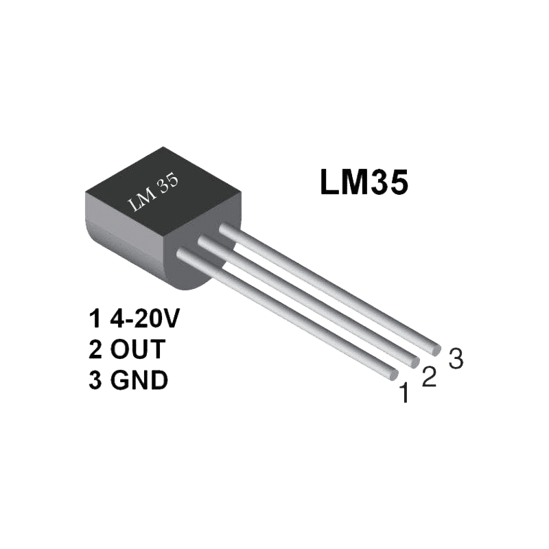 Le capteur de température analogique LM35 (TO-92)