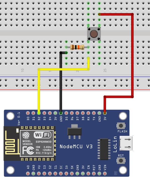 Branchement pour un ESP12