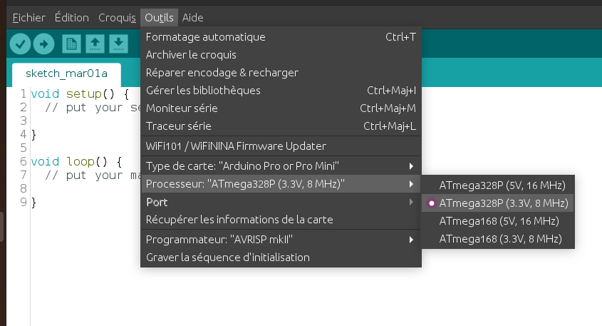 Type de processeur