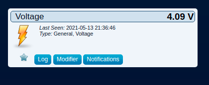 tension de la batterie